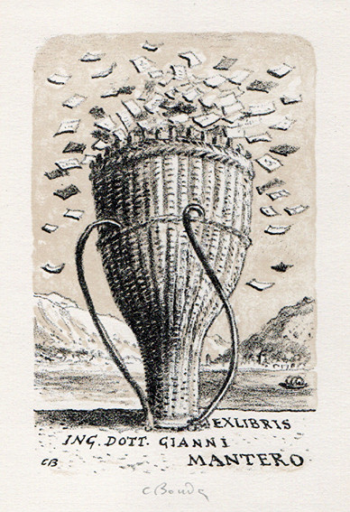 Cyril Bouda (1901-1984) - Ex libris Mantero