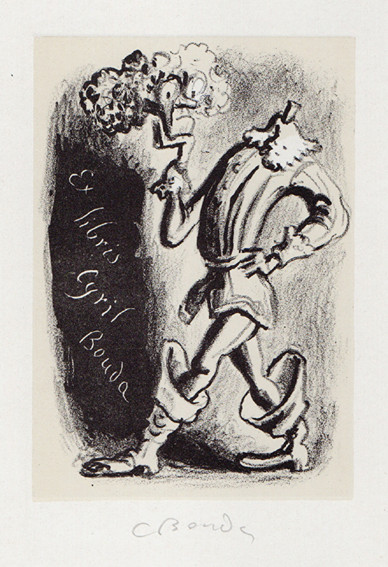 Cyril Bouda (1901-1984) - Ex libris strašidlo