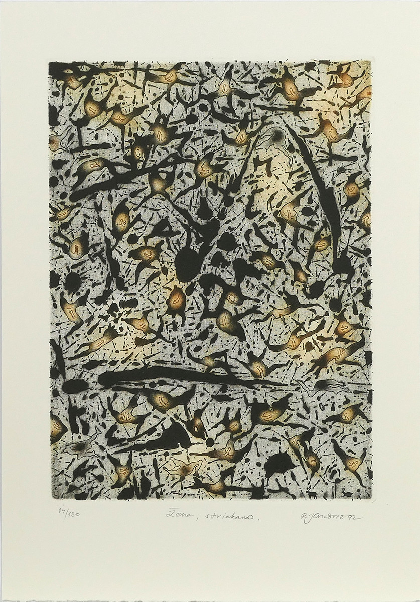 Robert Jančovič (1958-) - Žena, striekana