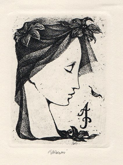 Ludmila Jiřincová (1912-1994) - Ex libris AP