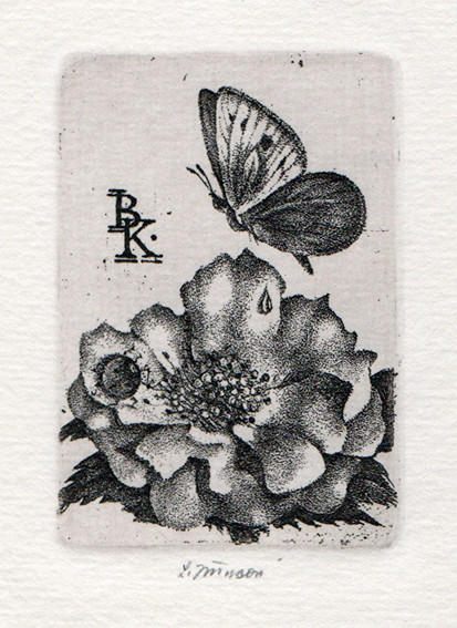 Ludmila Jiřincová (1912-1994) - Ex libris B. K.