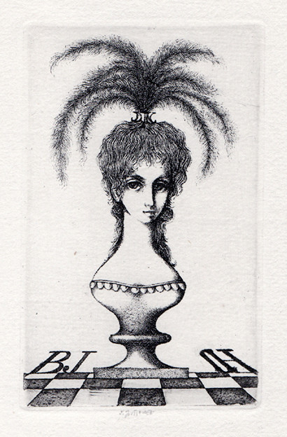 Ludmila Jiřincová (1912-1994) - Ex libris BJ