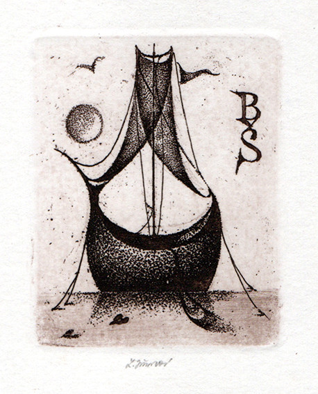 Ludmila Jiřincová (1912-1994) - Ex libris BŠ