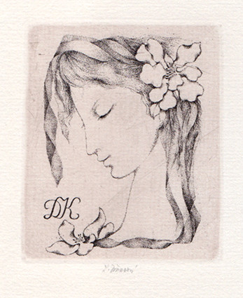 Ludmila Jiřincová (1912-1994) - Ex libris DK