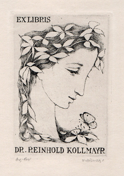 Ludmila Jiřincová (1912-1994) - Ex libris Dr. Reinhold Kollmayr