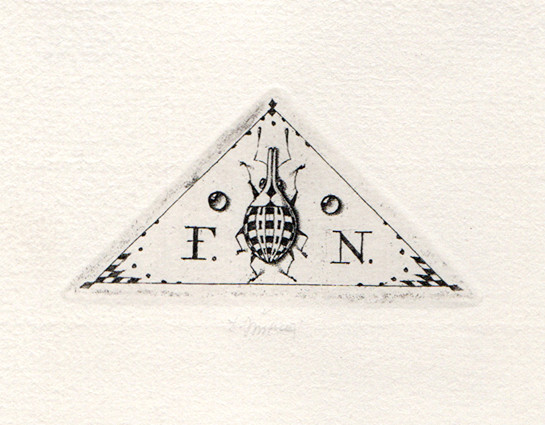 Ludmila Jiřincová (1912-1994) - Ex libris F. N.