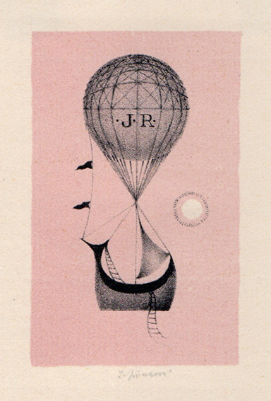 Ludmila Jiřincová (1912-1994) - Ex libris J. R.