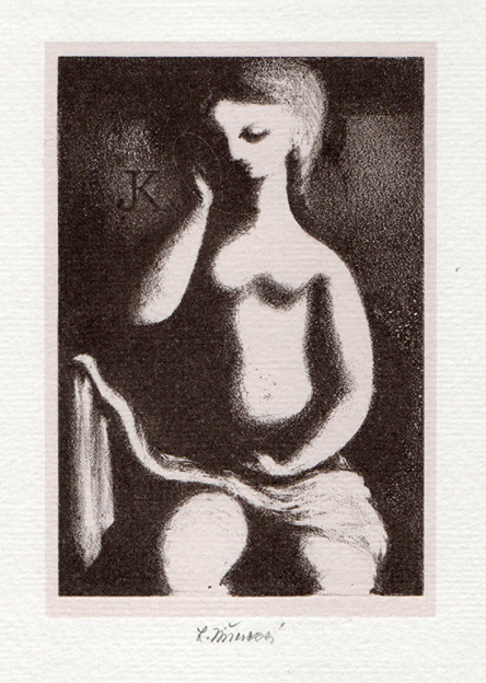 Ludmila Jiřincová (1912-1994) - Ex libris JK