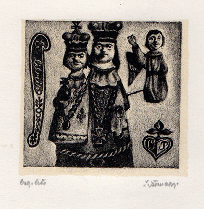 Ludmila Jiřincová (1912-1994) - Ex libris madona