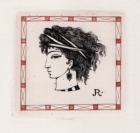 Ludmila Jiřincová (1912-1994) - Ex libris R.