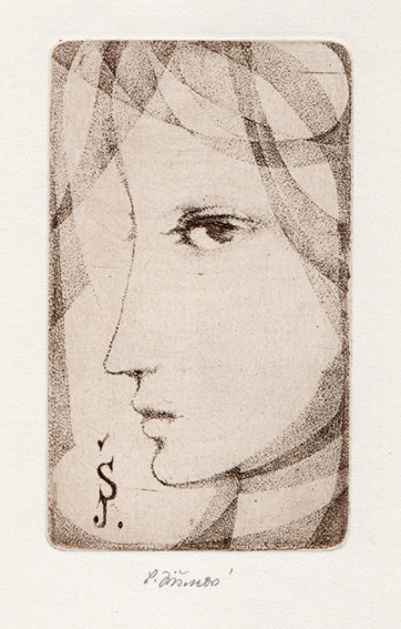 Ludmila Jiřincová (1912-1994) - Ex libris ŠJ.