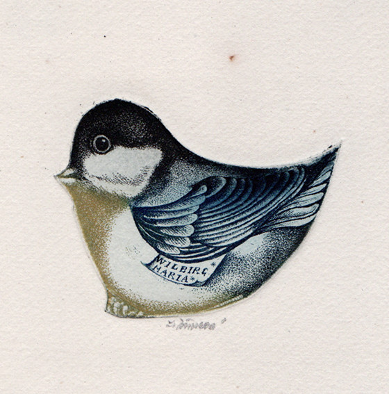 Ludmila Jiřincová (1912-1994) - Ex libris Wilbirg Maria