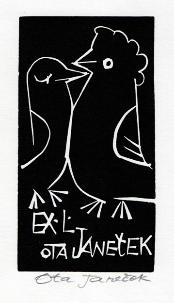 Ota Janeček (1919-1996) - Ex libris Ota Janeček