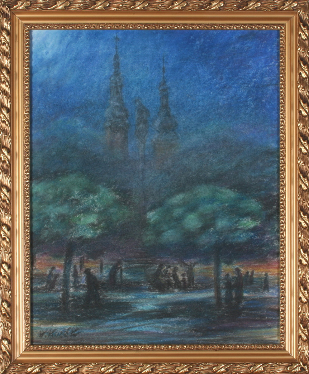 Václav Kozák (1889-1969) - Večerní ulice