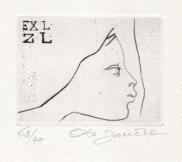 Ota Janeček (1919-1996) - Ex libris ZL