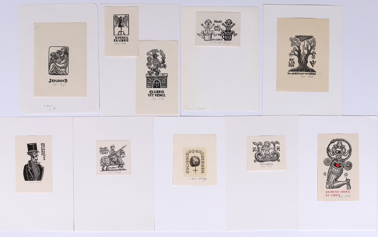 Zdeněk Mézl (1934-2016) - Konvolut deseti grafik