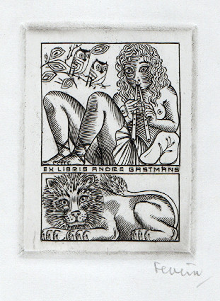 Mark Severin (-) - Ex libris Andre Gastmans