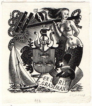 Mark Severin (-) - Ex libris C. Grasemann