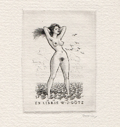 Mark Severin (-) - Ex libris W. J. Götz