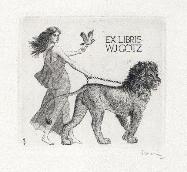 Mark Severin (-) - Ex libris WJ Götz