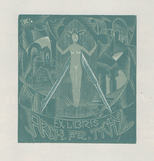 Josef Váchal (1884-1969) - Ex libris Arch. Fr. Tichý