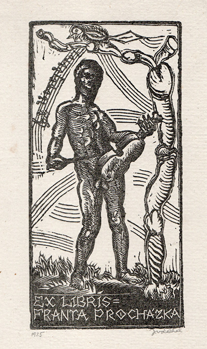 Josef Váchal (1884-1969) - Ex libris Franta Procházka