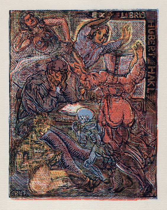 Josef Váchal (1884-1969) - Ex libris Hubert Hakl