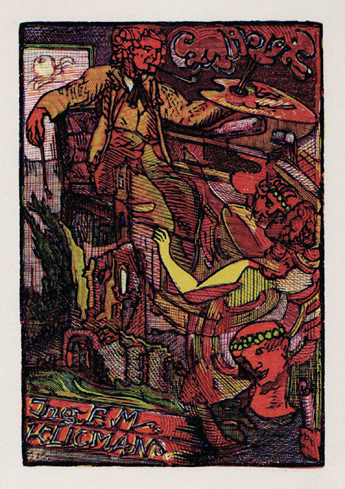 Josef Váchal (1884-1969) - Ex libris Ing. F. M. Klicman