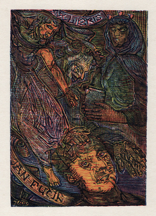 Josef Váchal (1884-1969) - Ex libris Jan Fučík