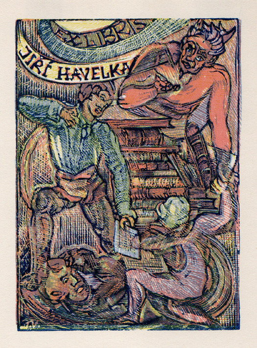 Josef Váchal (1884-1969) - Ex libris Jiří Havelka