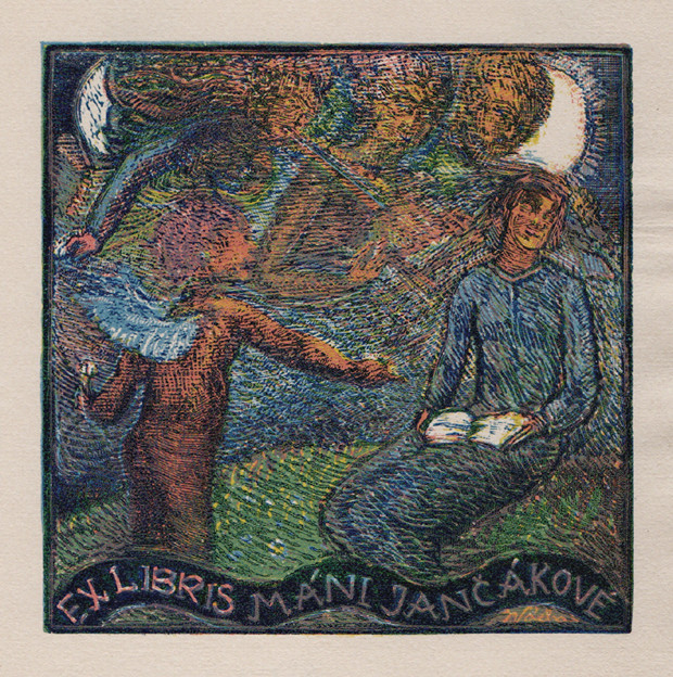 Josef Váchal (1884-1969) - Ex libris Máni Jančákové