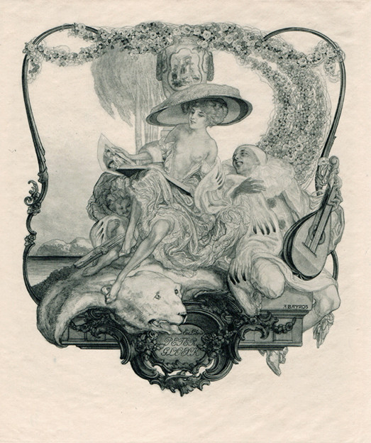 Franz Bayros (-) - Ex libris Peter Gloeck