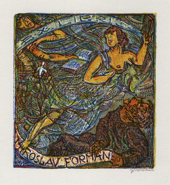 Josef Váchal (1884-1969) - Ex libris Miroslav Forman