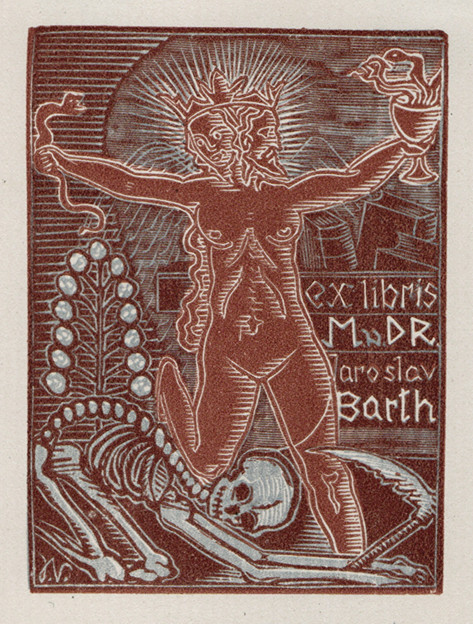 Josef Váchal (1884-1969) - Ex libris MUDr. Jaroslav Barth