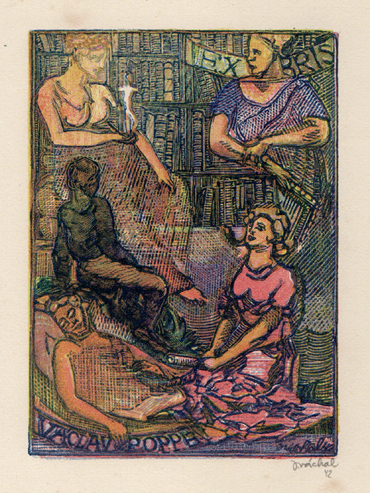 Josef Váchal (1884-1969) - Ex libris Václav Poppe