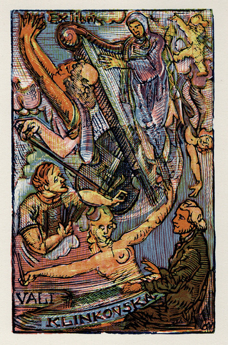 Josef Váchal (1884-1969) - Ex libris Vali Klinkovská
