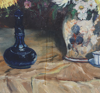 Ladislav Ehrlich (1886-1965) - Zátiší s květy a karafou