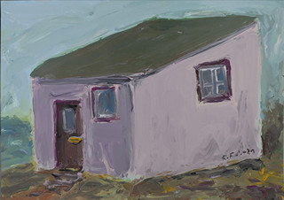 Roman Franta (1962-) - Pink small house