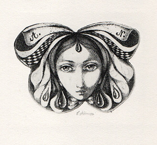 Ludmila Jiřincová (1912-1994) - Ex libris A. N.