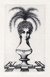 Ludmila Jiřincová (1912-1994) - Ex libris BJ