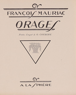 Otakar Kubín (1883-1969) - Francois Mauriac Orages