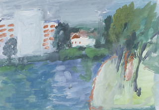 Václav Rožánek (1913-1994) - Písek. Sídliště u Otavy