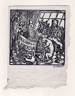 Josef Váchal (1884-1969) - Ex libris A. Macková