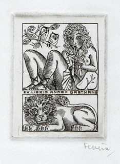 Mark Severin (-) - Ex libris Andre Gastmans