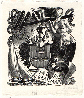 Mark Severin (-) - Ex libris C. Grasemann