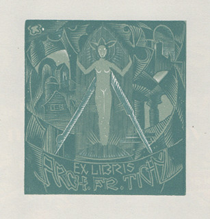Josef Váchal (1884-1969) - Ex libris Arch. Fr. Tichý