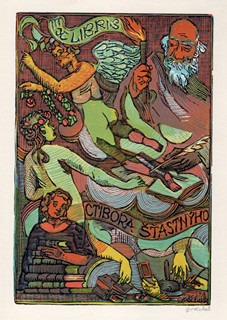 Josef Váchal (1884-1969) - Ex libris Ctibora Štastnýho
