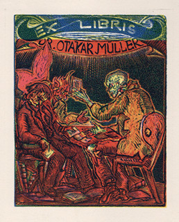 Josef Váchal (1884-1969) - Ex libris Dr. Otakar Müller