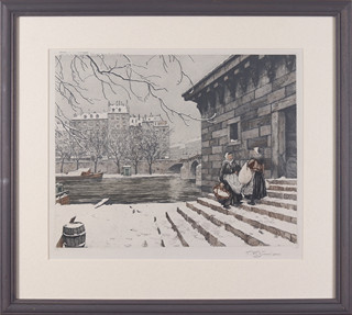 František Šimon (1877-1942) - U Seiny v zimě