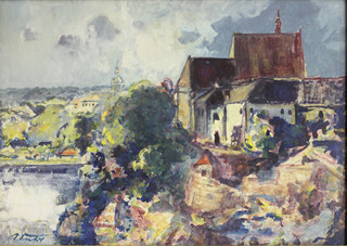 Václav Trefil (1906-1989) - Bechyně na podzim